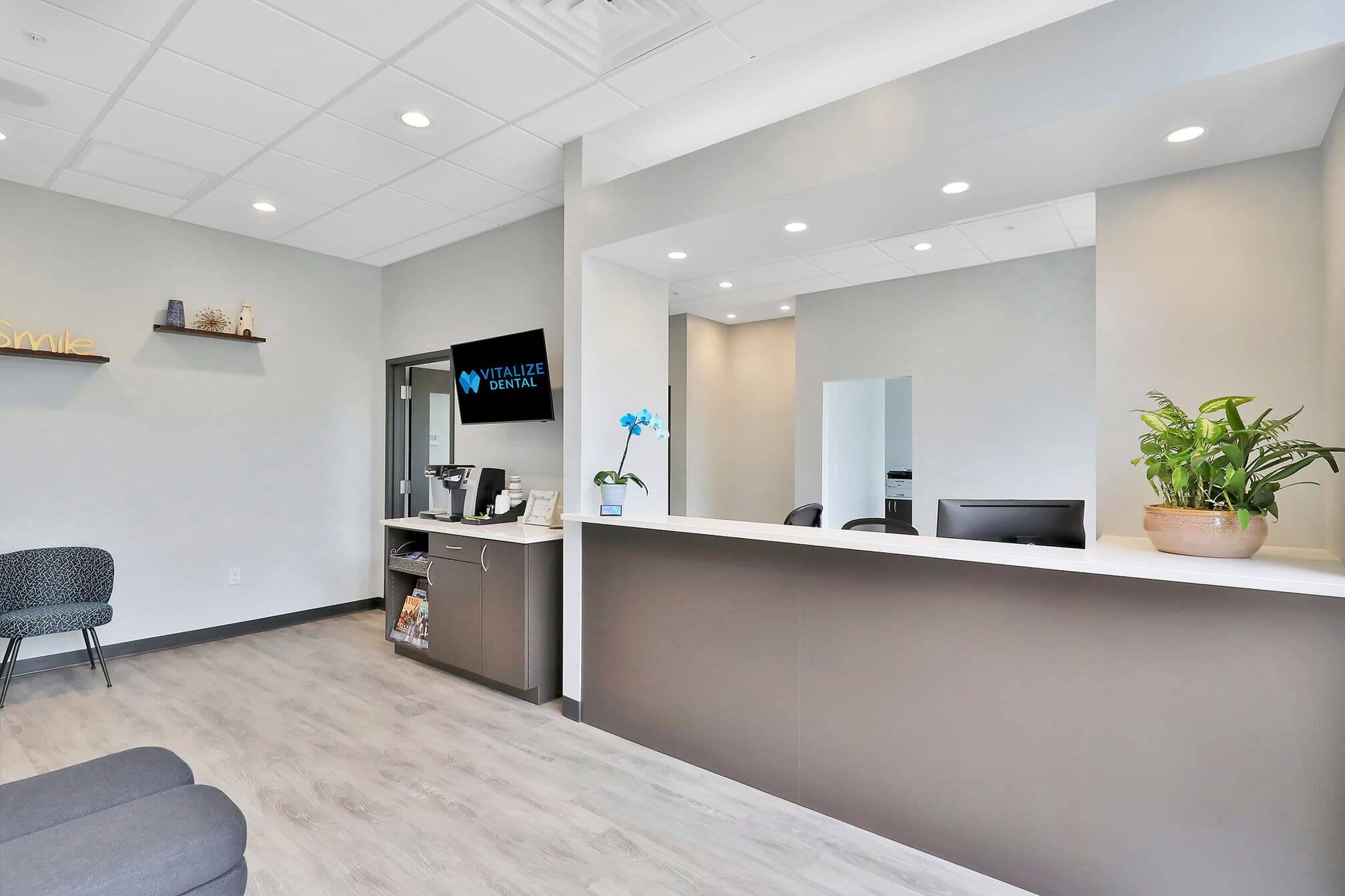 Vitalize Dental Office Front Desk